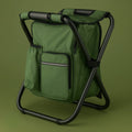 Backpack Folding Stool with Cooler Bag