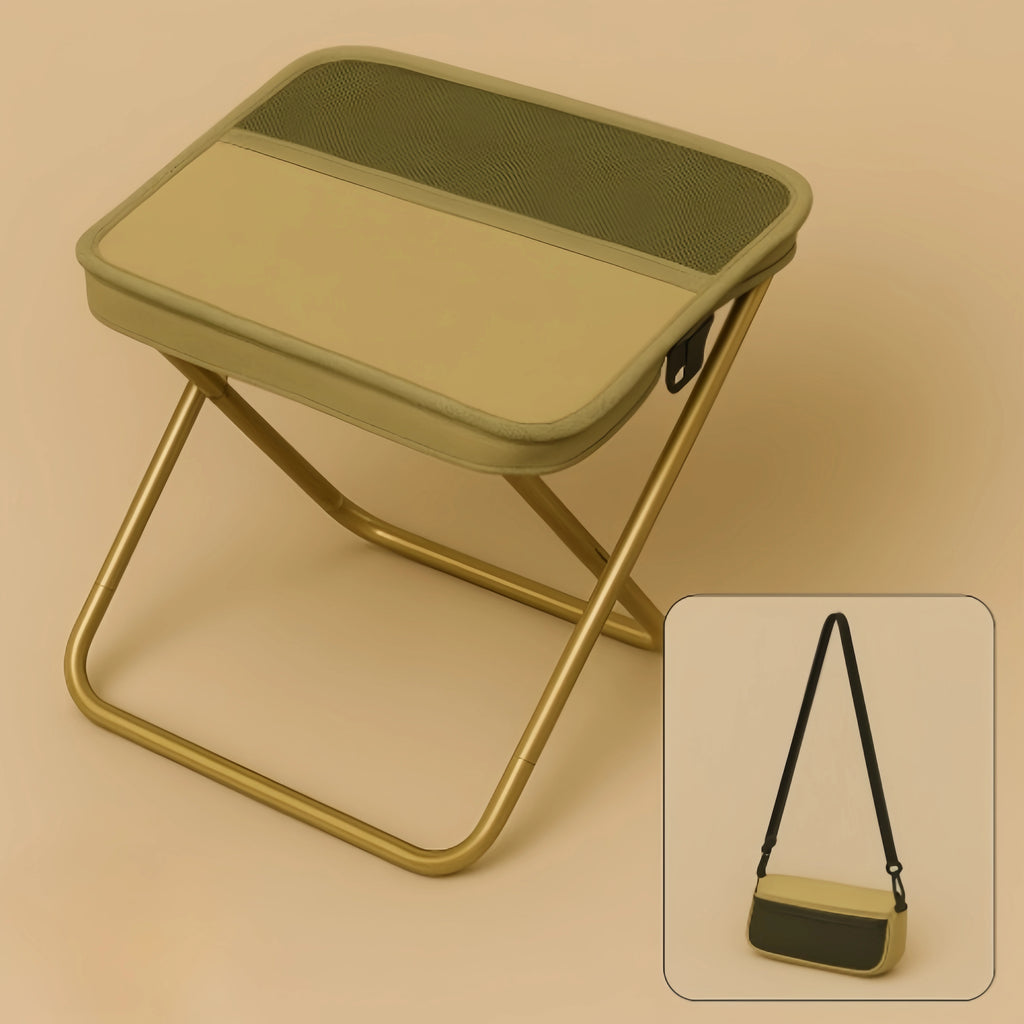 Portable Folding Stool with Shoulder Strap