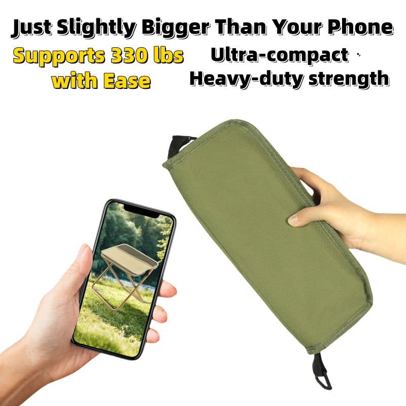 Portable Folding Stool with Shoulder Strap